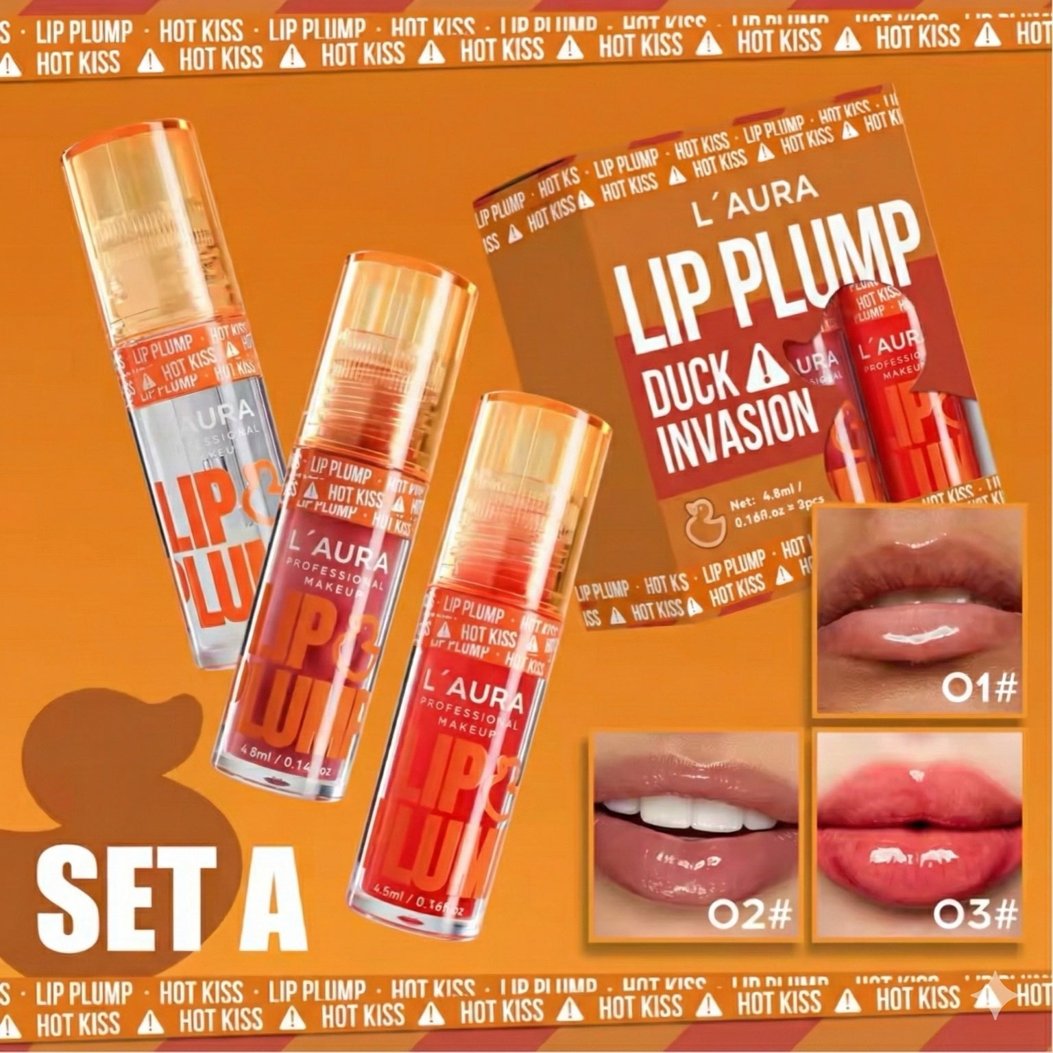 L`aura Lip pump hot kiss